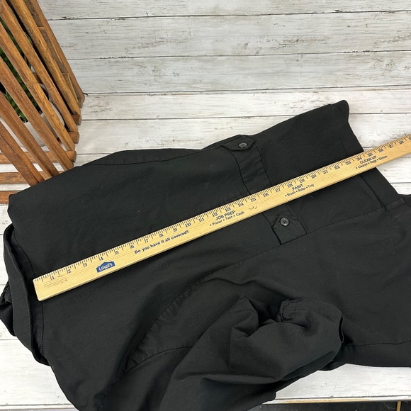 Torrid Stretch Blazer Womens Size 4 Studio Lexington Millennium Black Ruched - Picture 9 of 11